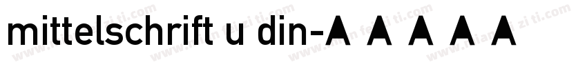 mittelschrift u din字体转换